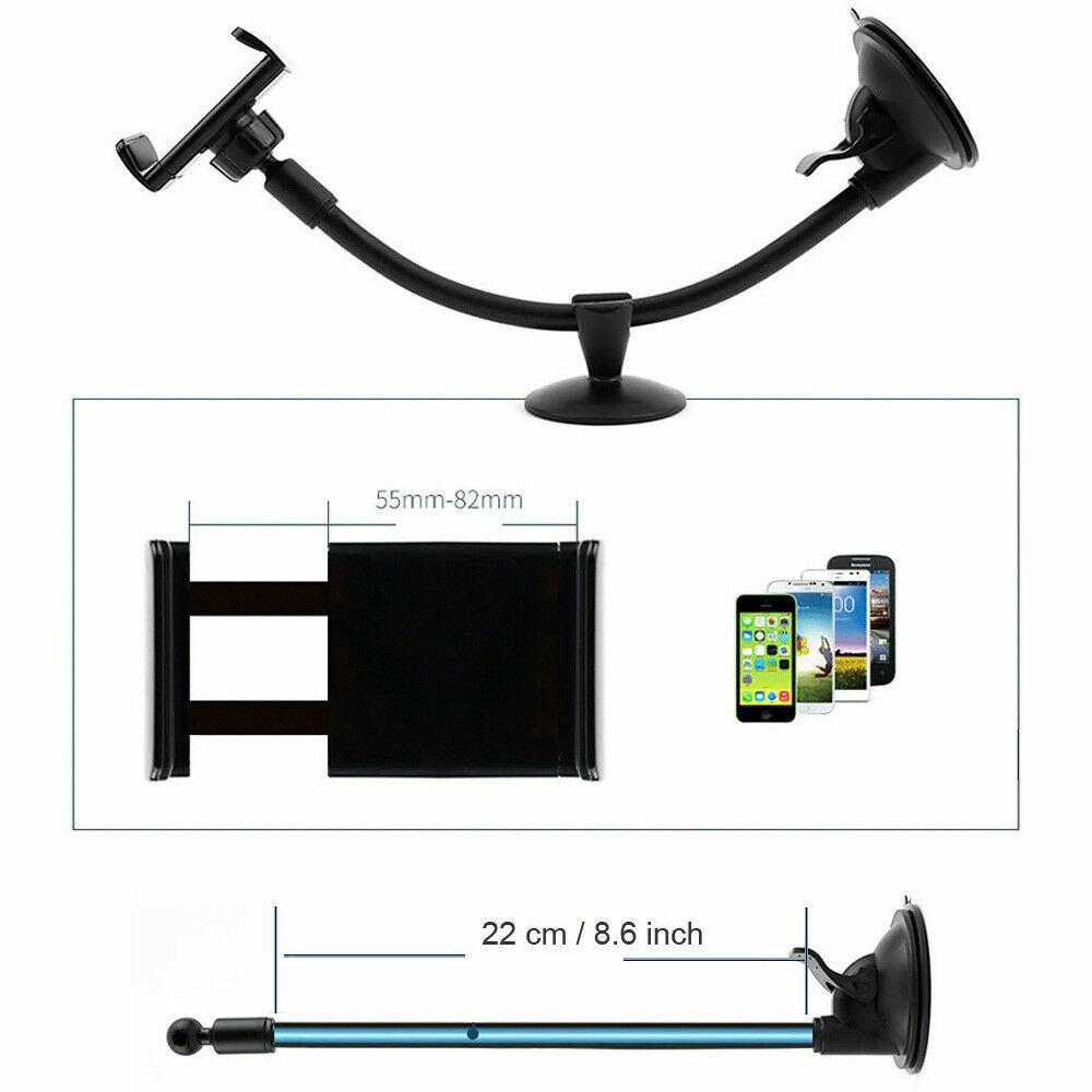 Cell Phone Holder Dashboard Windshield Long Arm Car Mount Sucker for Phones GPS
