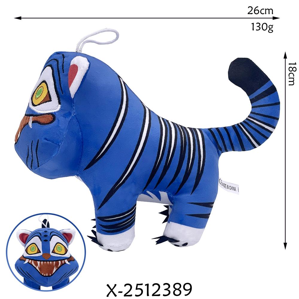 Non-Toxic Treasuringu New Kpop Demon Plush Toys Game Hunters Tiger Stuffed Toy Doll Blue Tiger Animals Plushie Birthday Gifts