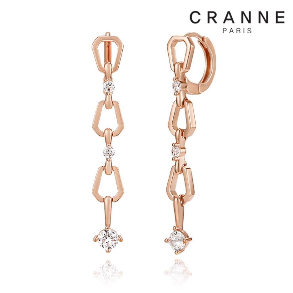 

14K Stick Drop One-Touch Earrings (Gold Filled) C24EGF125 rose gold