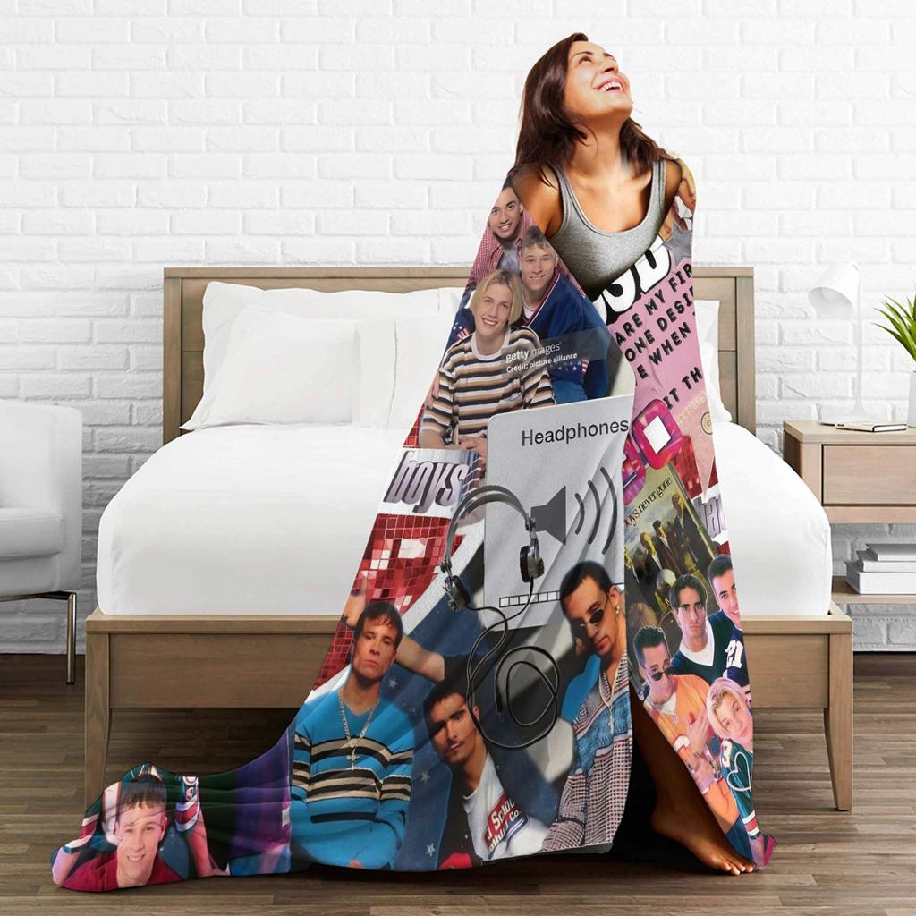 BSB Backstreet Boys Band Blanket Quality Soft Throw Blanket Winter Travel Office Bedroom Print Bedspread