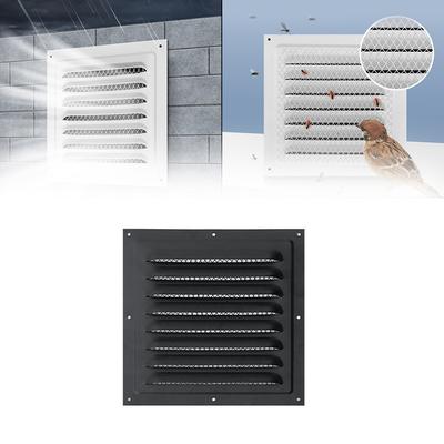 1Pc Air Vent 25 X 25 Cm Aluminum Louver Vent Grille Cover Square Vent Insect Screen Cover For Home Improvement Hardware