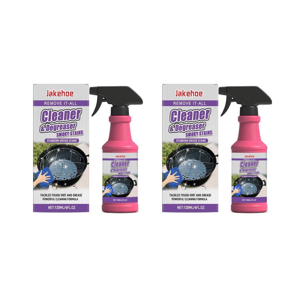 Spray Detergente Potente per Griglia 120ml, Sgrassatore Schiumogeno Rapido per Forno, Piano Cottura, Cappa, Rimuovi Macchie di Grasso BBQ