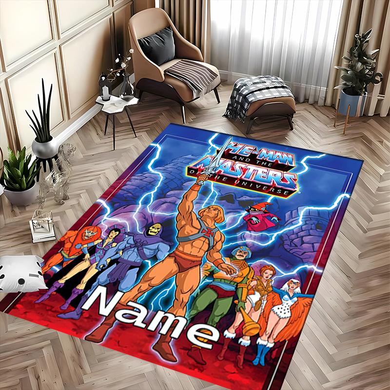Tappeto Personalizzato He-Man e i Padroni dell'Universo - Perfetto per Cucina, Bagno, Lavanderia Disponibile in Taglia Grande, Regalo Al