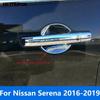 For Nissan Serena C27 2016 2017 2018  Chrome Side Door Handle Bowl Cover Trim Protection Cap Sticker Accessories Car Styling