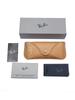 RAYBAN Vintage Bruine Leren Zonnebril Etui Volledige Accessoireset, Brillen Doosje, Microvezel Lensdoekje, Originele Cadeaubox & Merk Instructiekaarten Set
