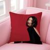 Popular Fashion Chinese Sexy Model LLiu Wen Cushion Cover Pillowcase Short Plush Invisible Zipper Room Sofa Cushion Cover