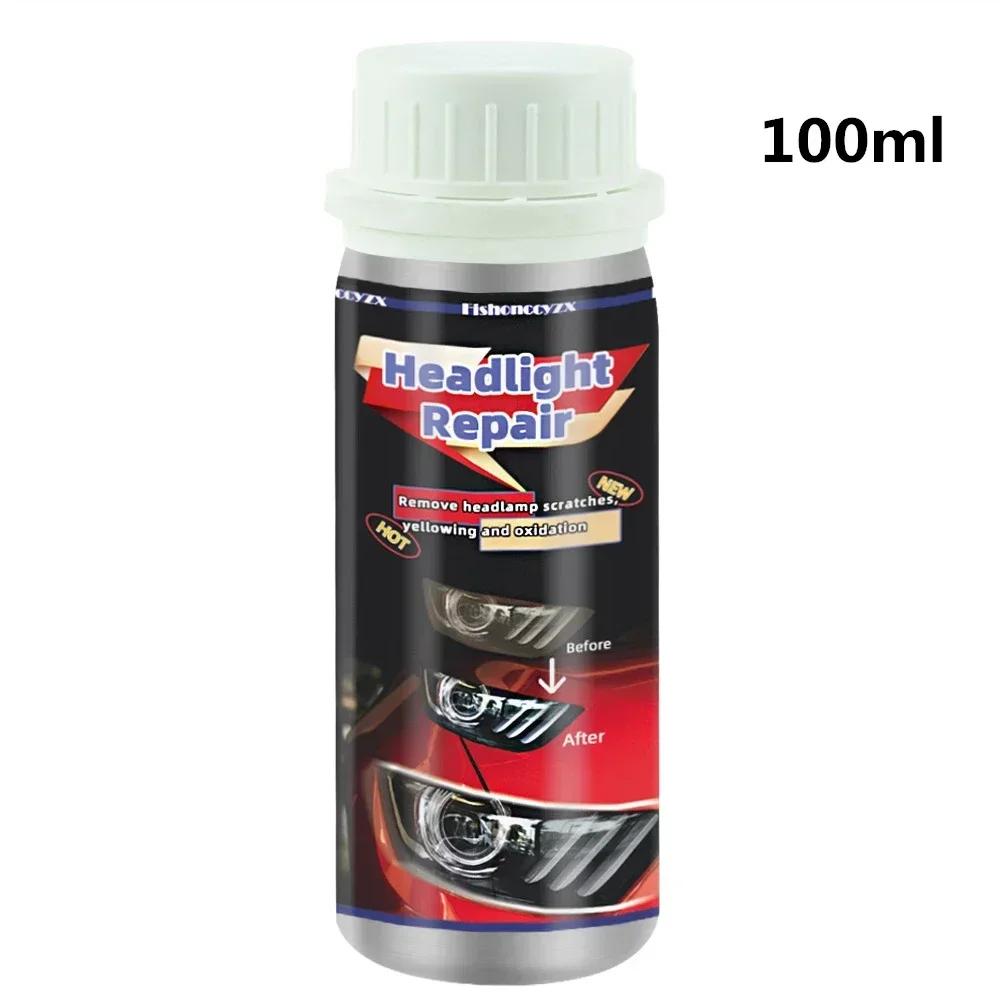 Polish Headlight Chemical Polishing Kit Headlight Liquid 100ml Polymer Repair Fluid The Headlights Car Headlight Restoration Kit