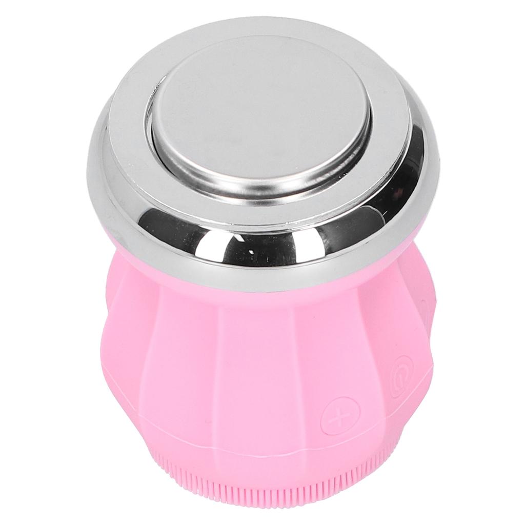 Vibration Face Cleansing Brush 45 celsius Constant Temperature Deep Cleaning Silicone Face BrushBlue