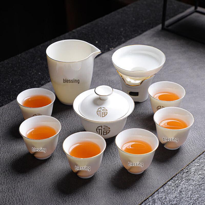 Youluo Dehua White Porcelain Gongfu Tea Set