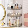 3Tier Gray Countertop Storage Bathroom and Kitchen Organizer Cosmetics and Makeup Shelf Spice Rack
