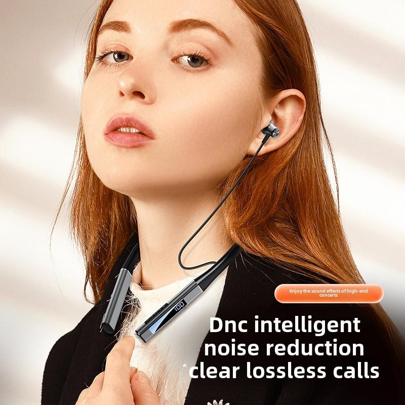 New In-ear Wireless Bluetooth Headphones with Digital Display Ultra Long Life Sound Quality Hanging Neck Sports Headphones