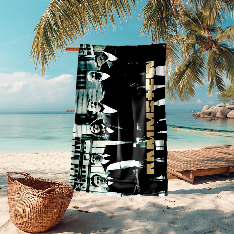 Till Lindemann, Lead Singer of the German Heavy Metal Rock Band Rammstein, Outdoor Camping Vacation Swimming Beach Scarf Decorative Blanket F2