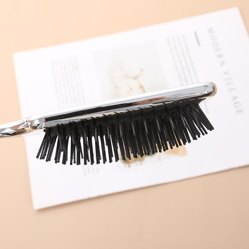 Meier Air cushion comb - volumizing, styling, smoothing, and curling. suitable for wet or dry hair. anti-static massage comb серебро белый