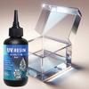 Hard UV Resin Glue Kit Fast Curing Epoxy Resin UV Glue with Mixing Tools for Starter Supplies for Art Craft Jewelry Making DIY