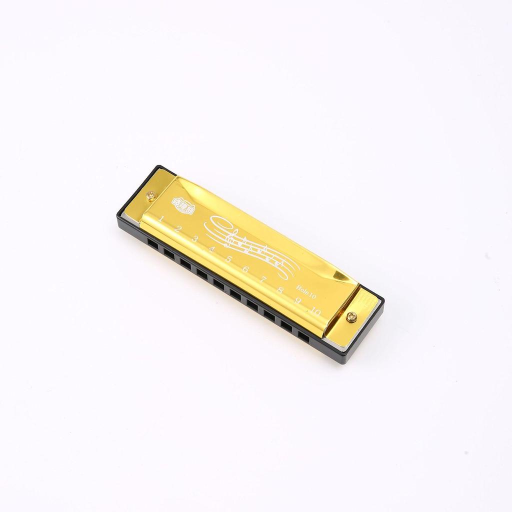 Kids' Cartoon Harmonica: 10-Hole Metal Sound Toy for Kindergarten and Primary School Music Learning