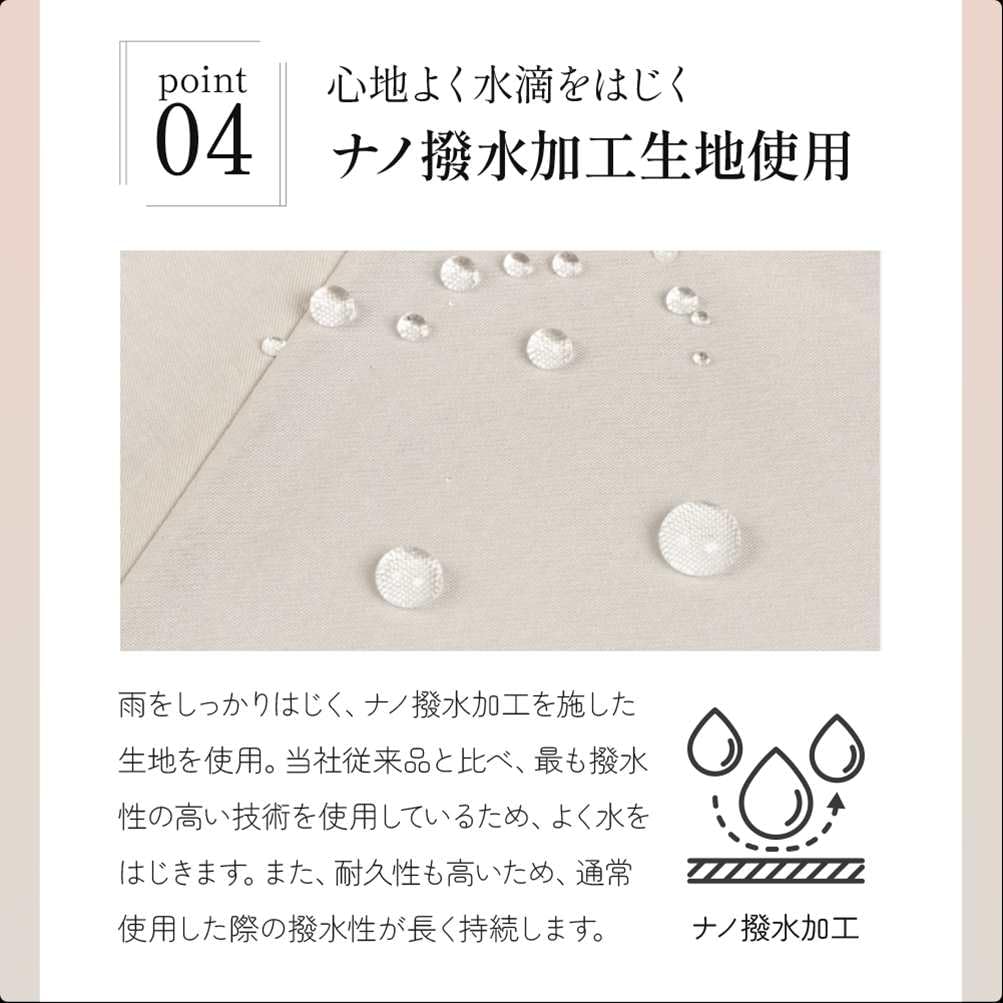 Ogawa Rain Long Super Automatic Japanese Umbrella Carbon Fiber Plywood Gift Item 54650 [Online Exclusive] Women's Umbrella, Umbrella,
