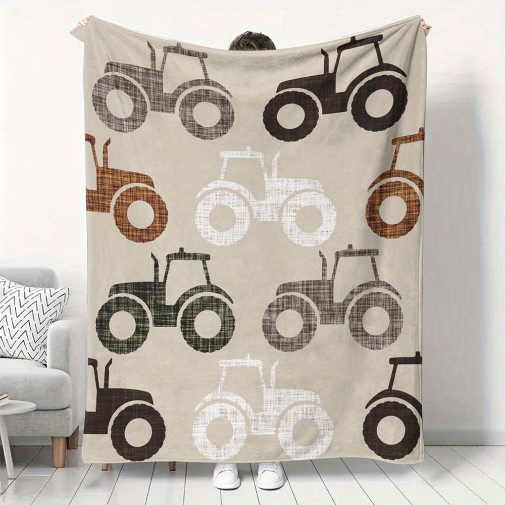 1pc Vintage Cycling Themed Fleece Blanket For Bike Lovers Funny Cycling Quote Decor Throw Blanket