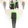 Elegant Splicing Contrast Color Sweater Sports Suit 2pcs Pullover Hoodie Sweatshirt