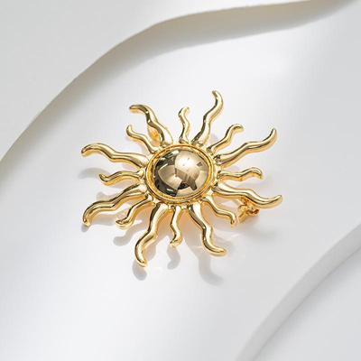 סיכת חמנית שיקית למעילים, סוודרים וחולצות אופנתיים - עיצוב בהשראה צרפתית