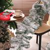 2,7M Kiefernblatt Rattanstreifen Weißer Schnee Weihnachtsdekoration Rattan Zeder Samt Rattan Schaufenster