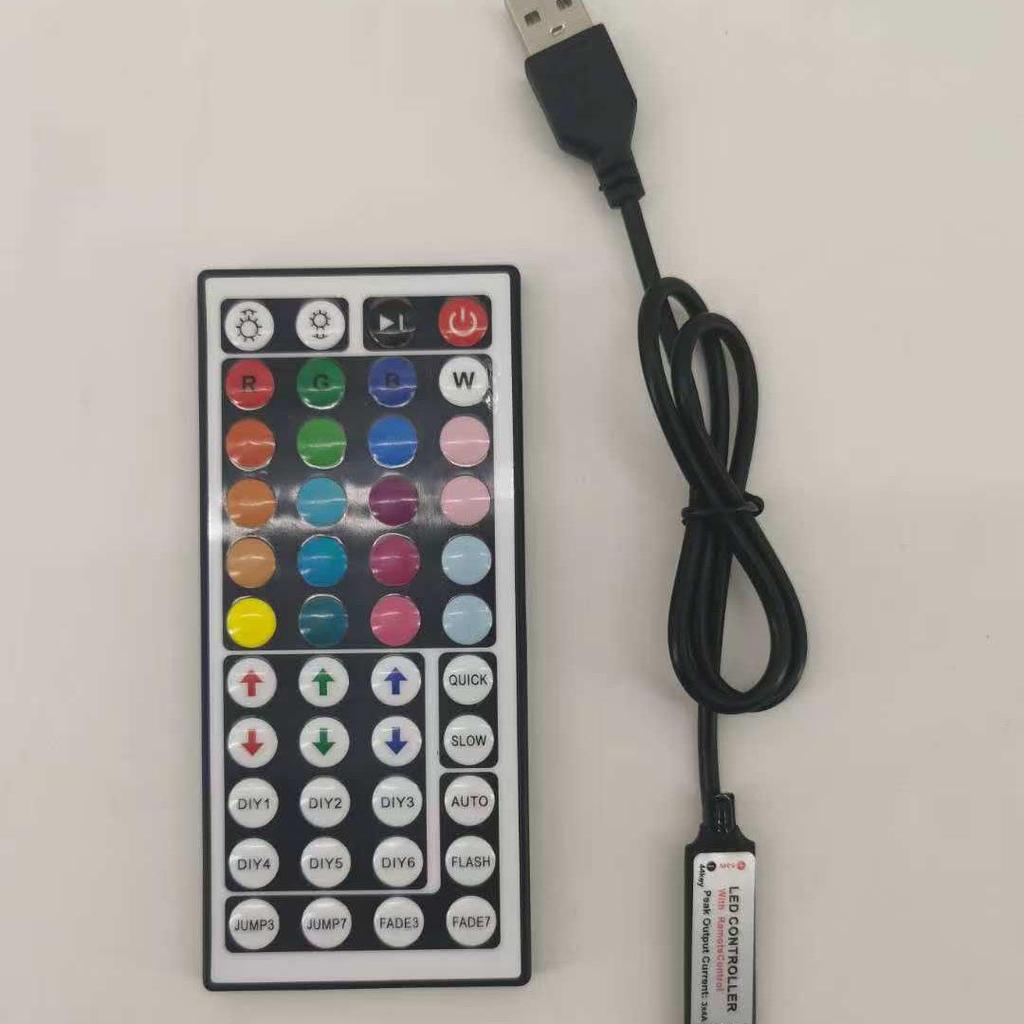44-Tasten RGB Infrarot USB Controller für Fernseher und Lichtleisten