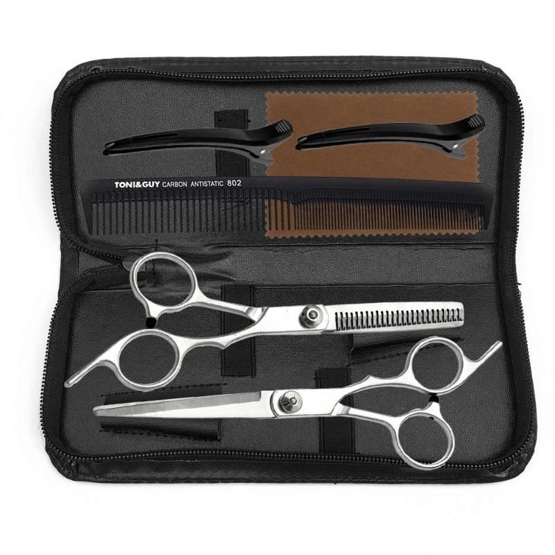 1/7pcs Professional Barber Scissors Set - Stainless Steel Salon Hairdressing Tools, Hair Cutting/Thinning Kit for Hairdressers
