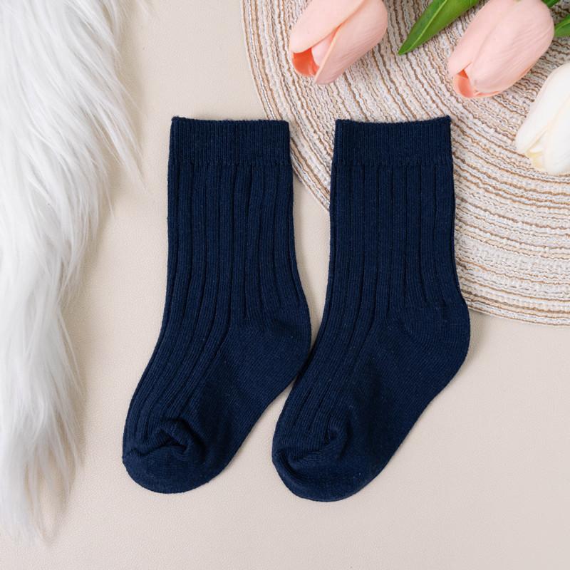Baby Boys Girls Socks Breathable Toddlers Kids Short Socks Solid Soft Cotton Stripe Infant Princess Cute Socks For 0-8Years