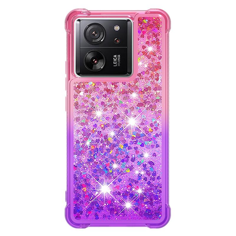 13T Pro Hülle auf Für Funda Xiaomi 13T Pro Hülle Glitzer Treibsand Dynamische Flüssigkeitshülle Für Xiomi 13T Xiaomi13T Pro Handyhülle Etui
