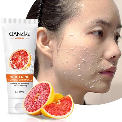 Gel esfoliante de laranja sanguínea, limpeza facial, esfoliante corporal, creme esfoliante
