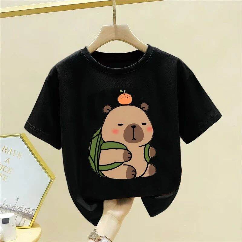 New Short Sleeve Cute Kids T-Shirt, Cartoon Printed Children's T-Shirt
