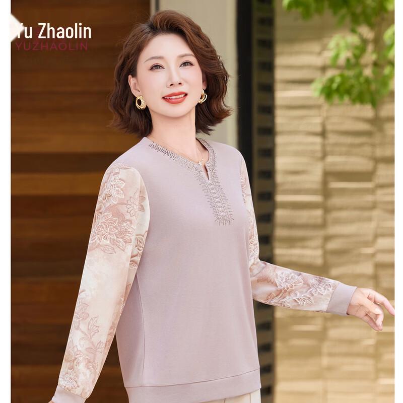 

YUZHAOLIN Women s Velvet Long-Sleeve Base T-Shirt 2XL