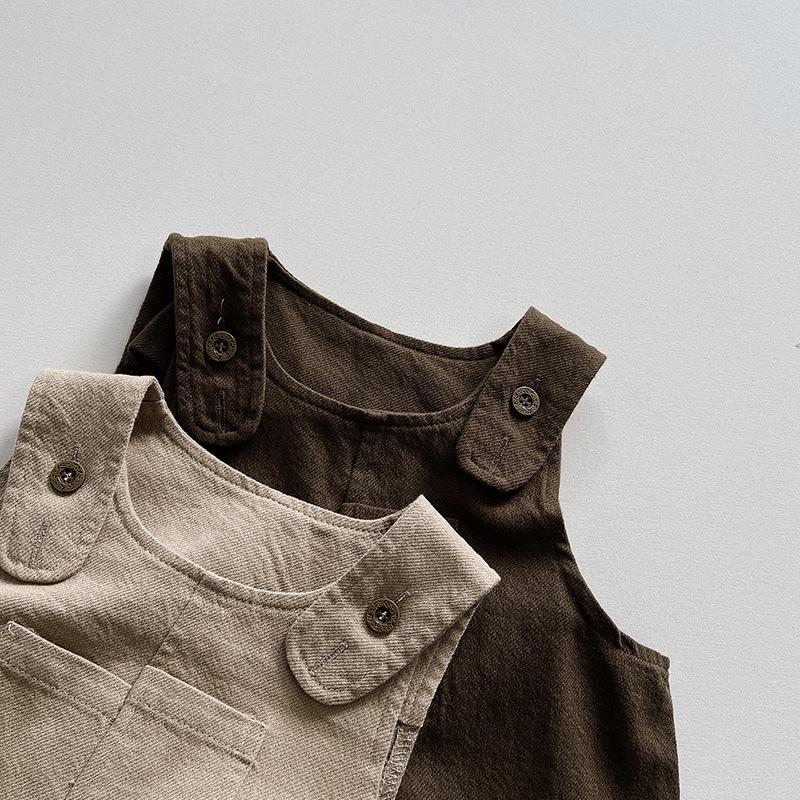 Mengbaobi Kids' Autumn Overalls: Japanese and Korean Style Pants for Boys and Girls, Casual and Trendy.