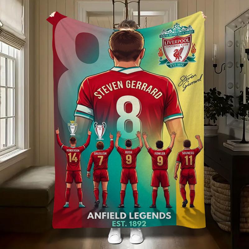 Legends Liverpool Gerrard'S Legacy Blanket Home Decor Camping Trip Office Rest Blanket Christmas Gifts Air Conditioning Blanket