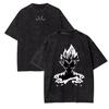 Majin Gym T Shirt Dragon Ball Z Men Bodybuilding Fitness Acid Wash Oversized Cotton Workout Lifting Anime Tee