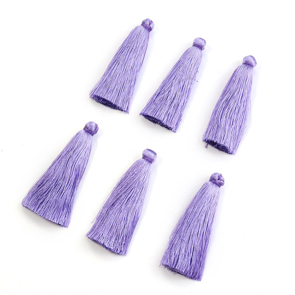 6pcs/lot 6 cm Polyester Tassel Colorful Tassel Cord Brush For Home Decor DIY Handmade Clothing Sewing Jewelry Making Accessories