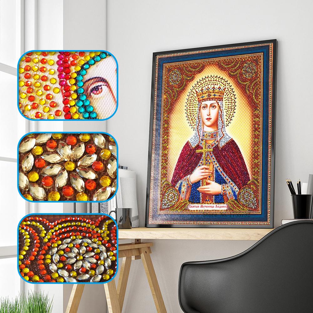5D Diamond Drawing Multi Figure Special Shaped Diamond Religious Type Cross Stitch DIY Embroidery Home Decoration Gift