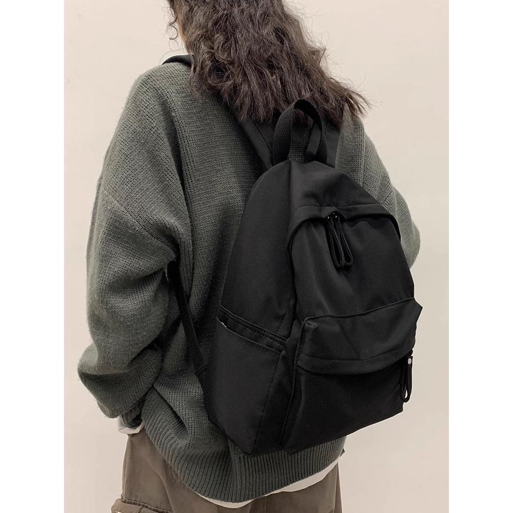 School Bag Female College Student New Simple and Lightweight Travel Bag Large Capacity Backpack Junior High School Girls Backpack Male