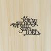 Joshua Sutra Metal Wall Art Iron Motivational Quote Board Christian Home Decor Church Study Room Inspirational Gift