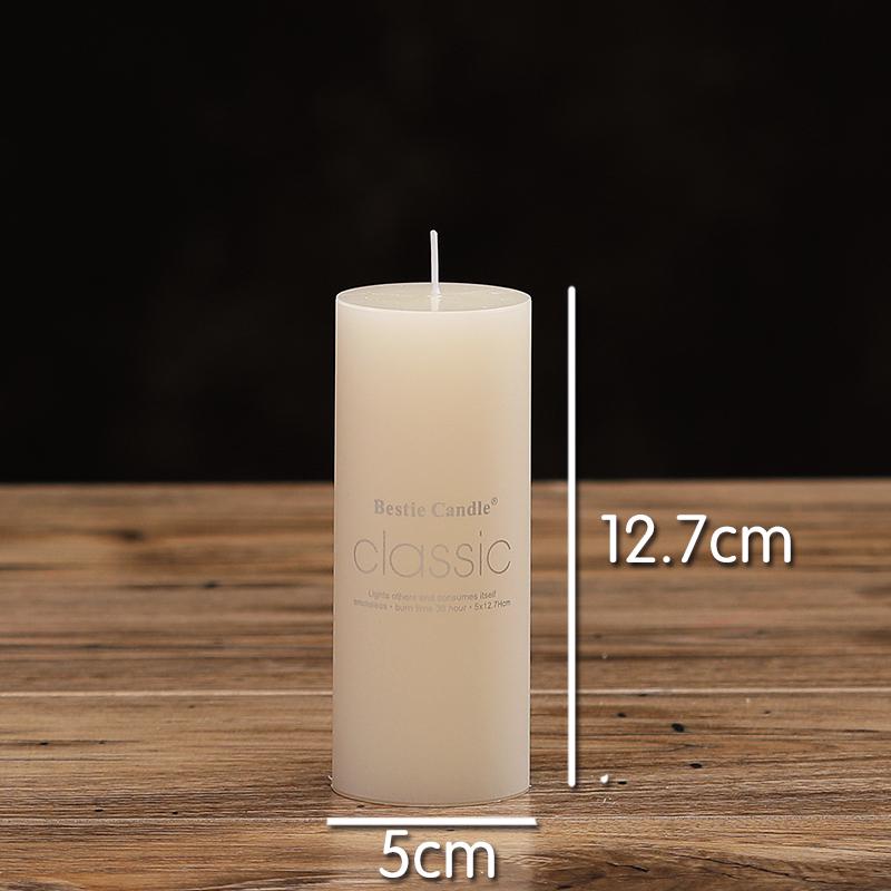 Scentless Smokeless Cylinder Candles for Weddings, Birthdays, Romantic Decor, Hotel, Church, or Dining.