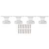 4 Set RV Door Holders Multifunctional Keep Door Open Rust Proof Camper Door Stops for Caravan Boat White