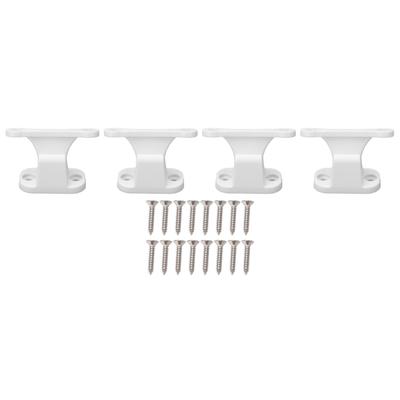 4 Set RV Door Holders Multifunctional Keep Door Open Rust Proof Camper Door Stops for Caravan Boat White