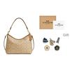 Coach Laurel 31 Commuter Large Capacity Detachable Shoulder Strap Tote Bag Women Tote Bag Light-Khaki CR149-IMNLJ