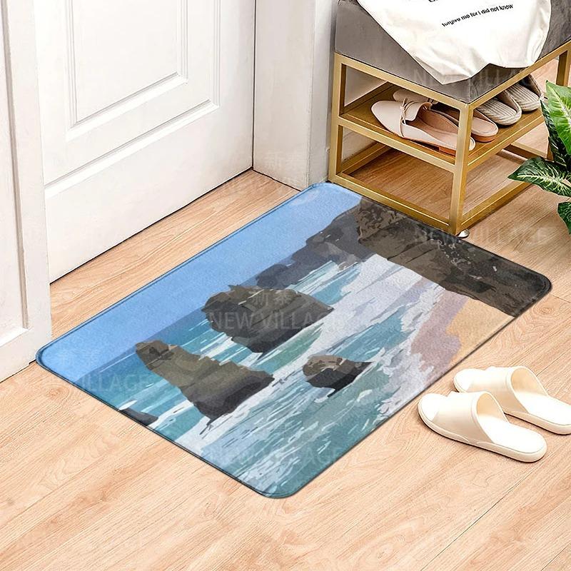 House Entrance Carpet Home Natural Animal Styles Doormat Room Rug  Bath Mat Foot Mat Bathroom Non-slip Kitchen Mat Home Decor