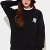 New MLB Base Logo Sweatshirts Unisex Black 3AMTB0221-50BKS