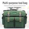 Electrician's Thickened Canvas Tool Bag - Durable, Multifunctional, Large Storage for Woodworking & Repair Tools