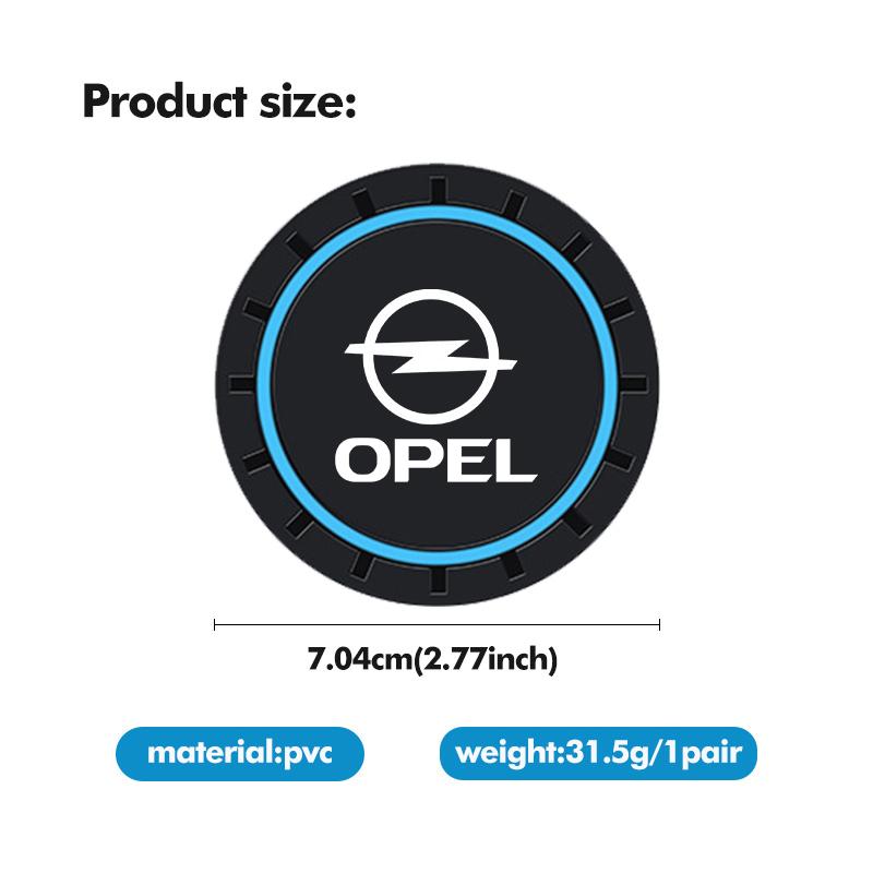 2pcs Car Cup Pad Silicone Water Coaster Drink Cup Non-slip Mat For Opel Insignia Astra G J F K Vectra C H Corsa C B D Omega