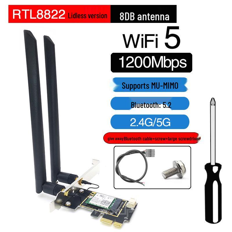 AX1800 WiFi 6 Dual-Band PCIe Desktop Wireless Network Card with Bluetooth 5.2