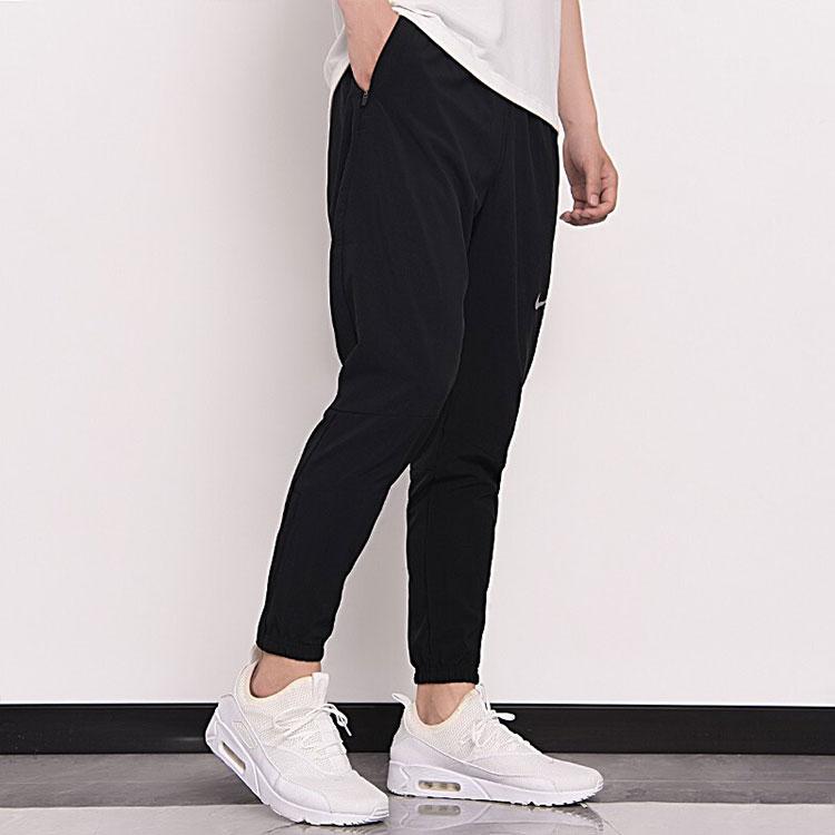 Nike Small Logo Lightweight Breathable Woven Training Pants Men Bottoms Black DB4111-010