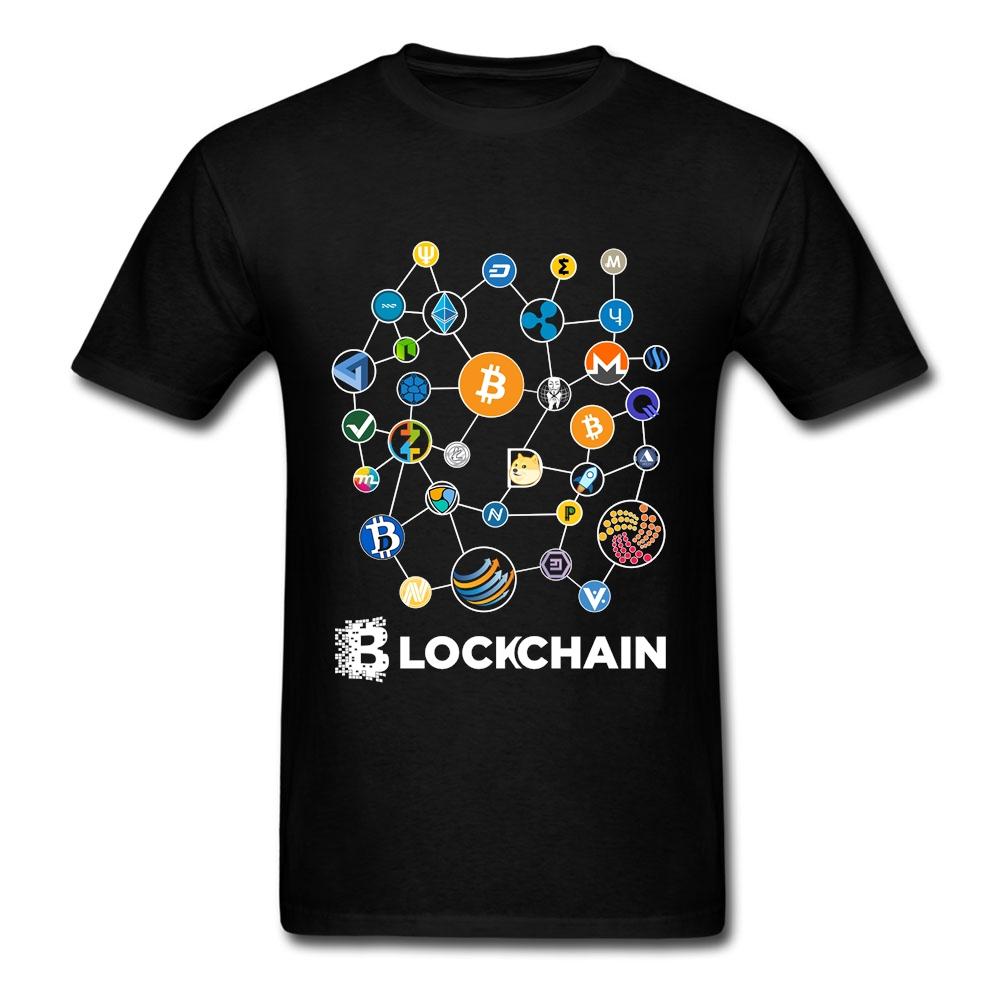 Funny Blockchain Cryptocurrency Bitcoin Ethereum Factom TShirt 100 Cotton ONeck Short Sleeve Summer Casual Unisexs Tshirt