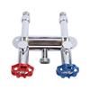 Grifo de Agua Sin Escarcha 3/4 Macho GHT Latón Antihielo Grifo de Agua Caliente Fría para Exteriores